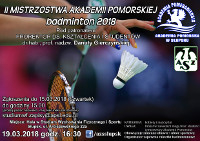 II Mistrzostwa Akademii Pomorskiej w badmintona